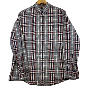 Claudio Campione Button Up Shirt Mens XL Multicolor Plaid Modern Fit